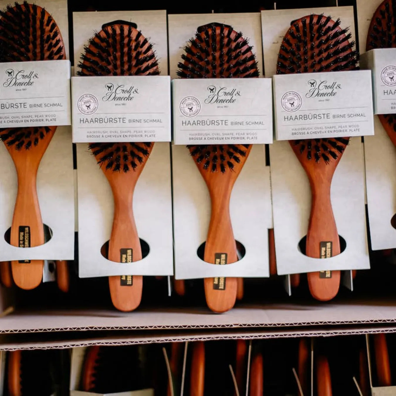 Natural Bristle Pearwood Hairbrush
