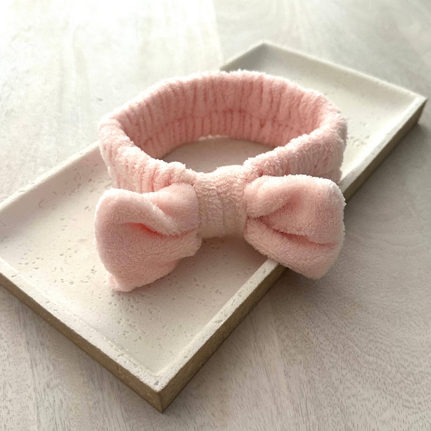 Beauty Spa Bow Headband | Light Pink