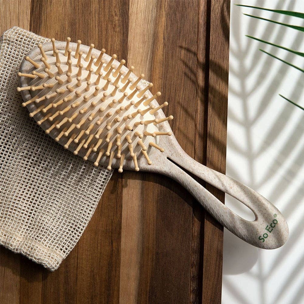 Detangling Hair Brush | Wooden Bristles