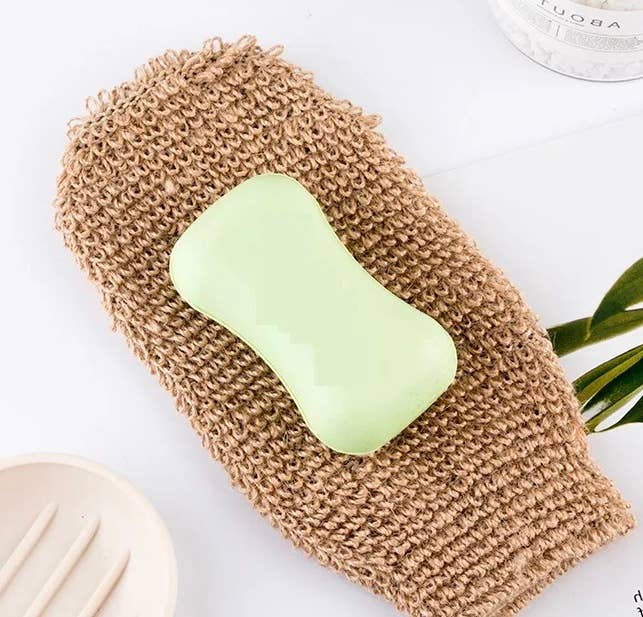 Hemp Fiber Body Scrubber Glove | Gentle Exfoliation