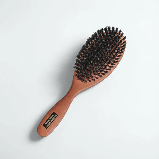 Wooden Hairbrush | Pearwood & Natural Bristles
