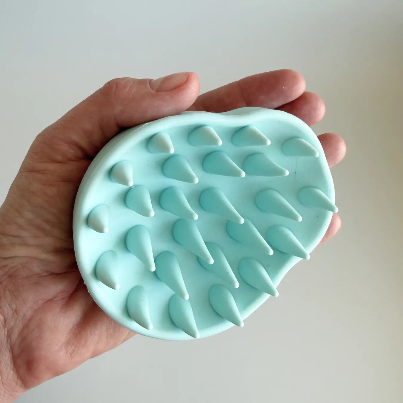 Light Blue Silicone Scalp Massager