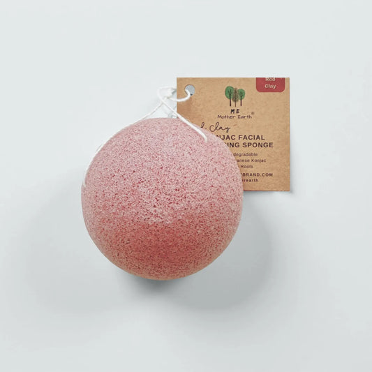 Konjac Facial Sponge | Red Clay