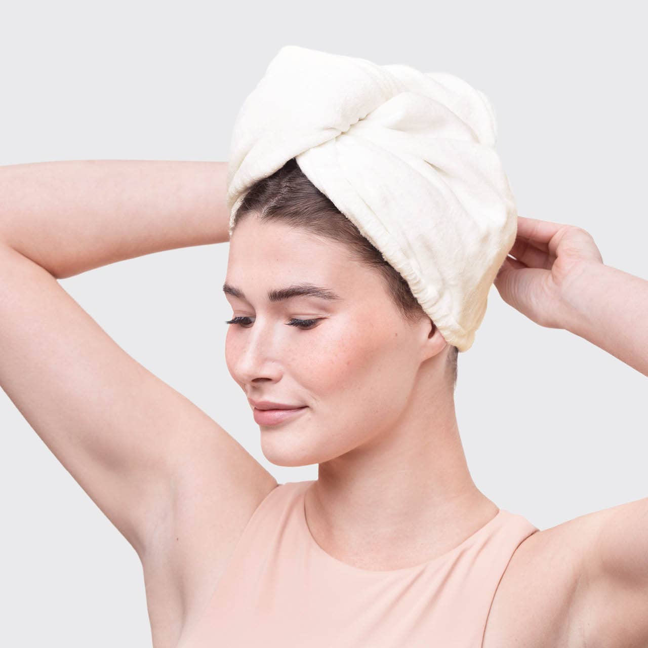 Quick Dry Hair Towel | Ivory