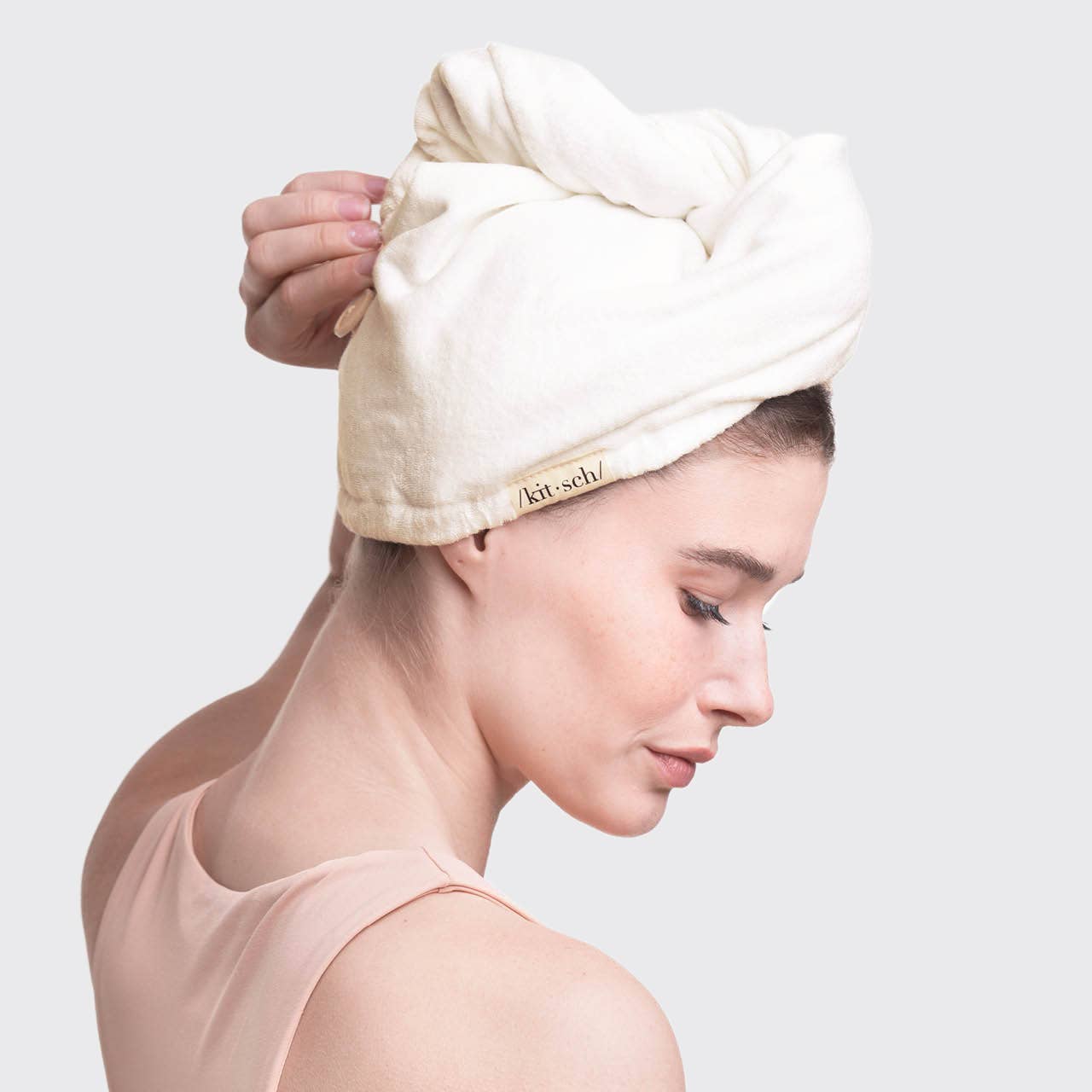 Quick Dry Hair Towel | Ivory