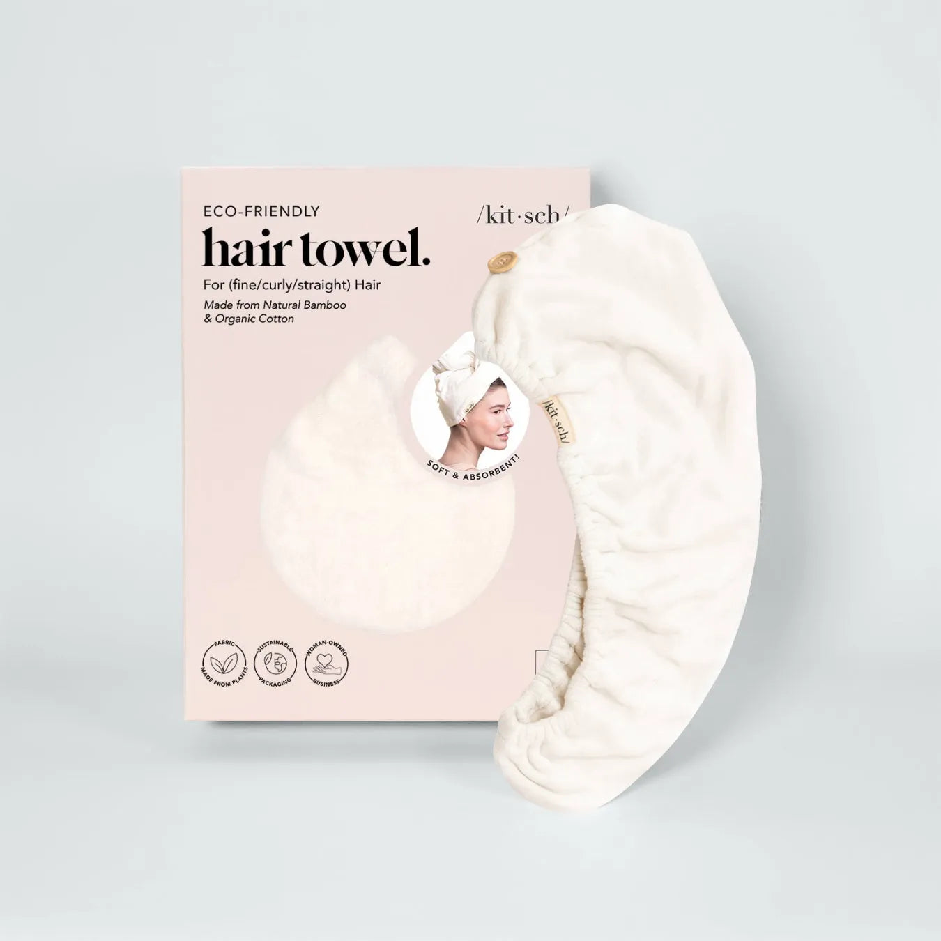 Quick Dry Hair Towel | Ivory