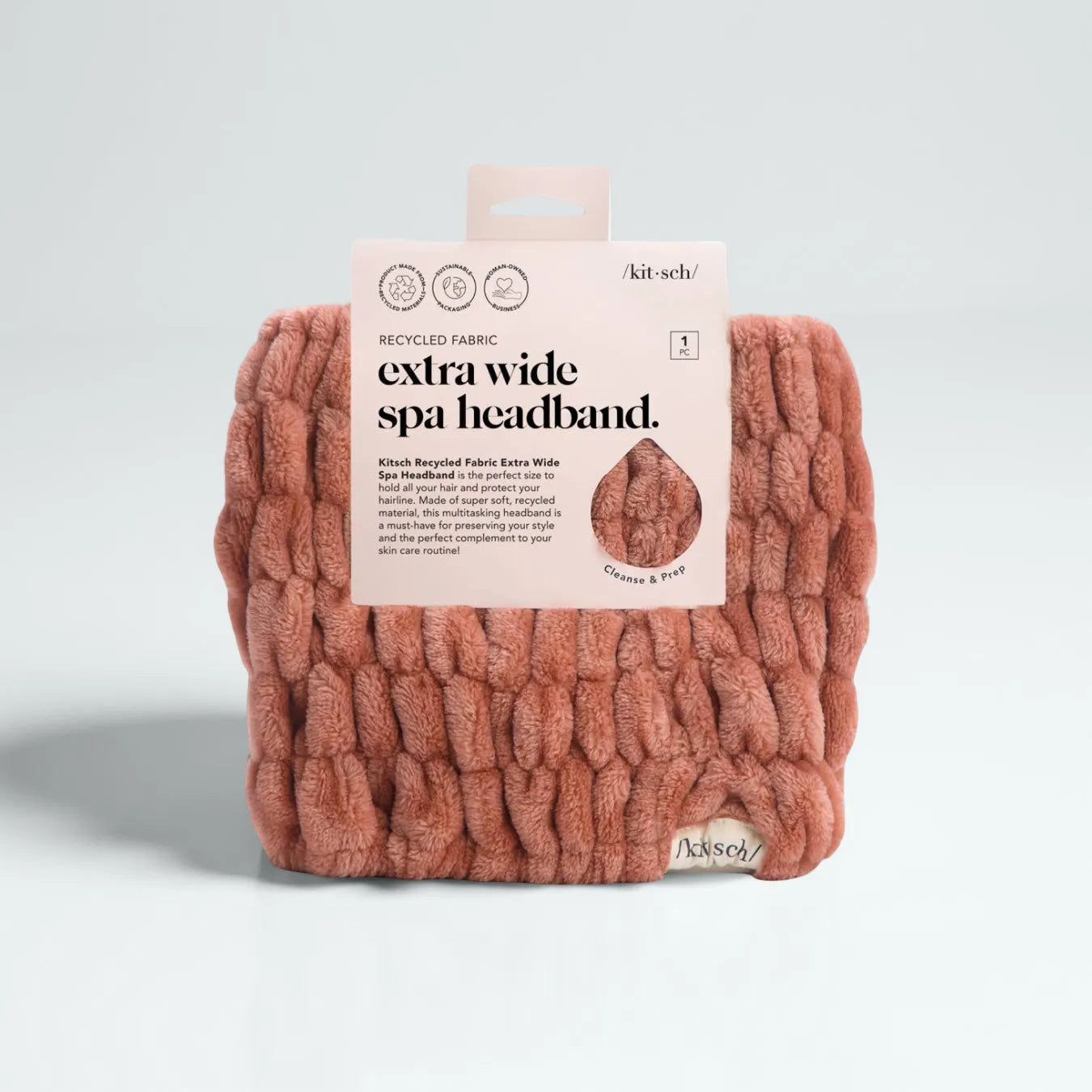 Extra Wide Spa Headband | Dusty Rose