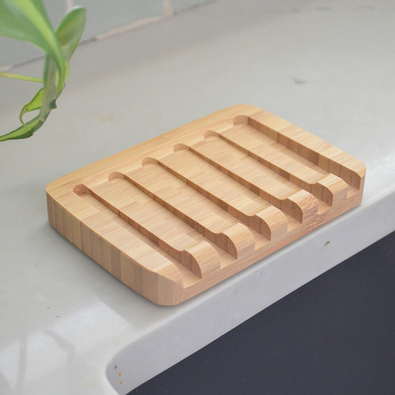Bamboo Draining Soap Dish | Sustainable & Minimal