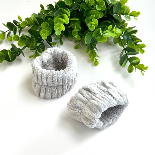Spa Wrist Wash Bands Set | Gray