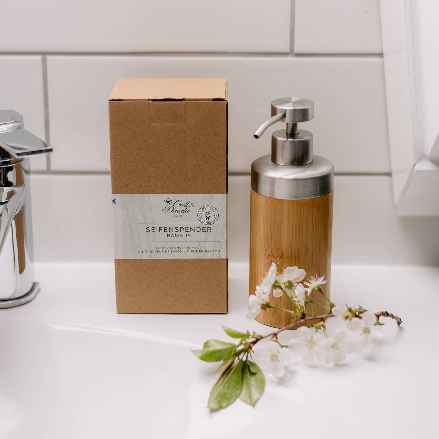 Bamboo Soap Dispenser | Minimal Design