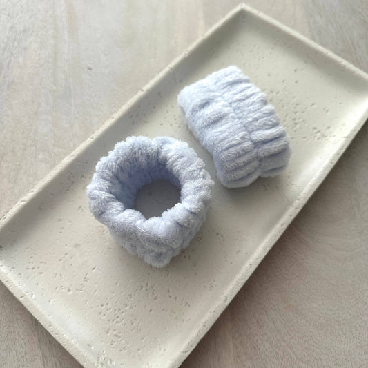 Spa Wrist Wash Bands Set | Blue